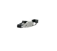Metz connect 130e405032-e conector rj-45 negro, plata