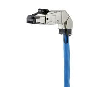 METZ CONNECT 130E405042-E RJ-45 Negro, Plata - Conector (RJ-45, Negro, Plata, De plástico, IP20, 61,7 x 13,8 x 27,5 mm, -40 - 70 °C)