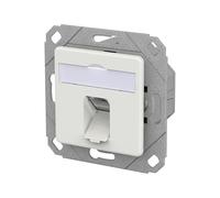 METZ CONNECT E-DAT C6A IDC - Lata (1 puerto, UPk, color blanco tráfico)