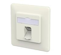METZ CONNECT E-DAT C6A IDC - Lata de 1 puerto, color blanco