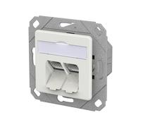 METZ CONNECT E-DAT C6A LS Lata (2 puertos, UPk, color blanco tráfico)