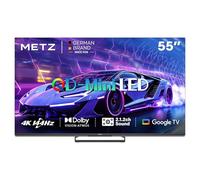 Metz Mini LED TV, TV 55 Pulgadas, MNE8000Z, QLED, 144Hz, 4K HDR, Local Dimming, Dolby Vision, Dolby Atmos, Modo Juego, Modo Deportivo ALLM, VRR, MEMC (Nuevo 2025)