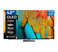 Metz Smart TV 42" 4K OLED, 42MOD9500Z 120Hz Google TV con Dolby Vision IQ, Dolby Atmos, Chameleon Extreme 3.0, HDR 10+, Sonido 2.1.2ch, Sensor de Movimiento Eye Care TV, DVB-T/-T2/-C/-S/-S2, Ci+