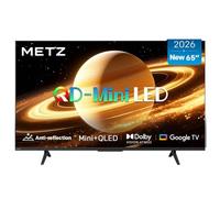 Metz TV 65 pulgadas （164 cm） 4K QLED Mini LED Smart TV HDR 10+ MEMC Pantalla mate antirreflejos with Chromecast Google TV Local Dimming Dolby Audio & Vision & Atmos Modo Juego（ 65MNH7000Z 2026 modelo）