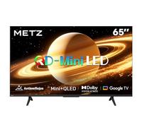 Metz TV 65 pulgadas （164 cm） 4K QLED Mini LED Smart TV HDR 10+ MEMC Pantalla mate antirreflejos with Chromecast Google TV Local Dimming Dolby Audio & Vision & Atmos Modo Juego（ 65MNH7000Z 2026 modelo）