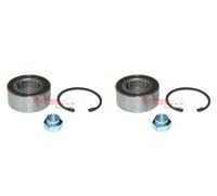 METZGER 2x Cubo Juego Cojinete Delantero de Rueda para Peugeot 207Cc 208 Opel