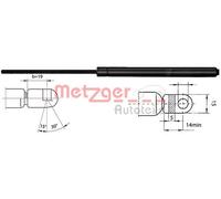 METZGER Muelle neumático para VOLKSWAGEN: Transporter (Ref: 2110030)