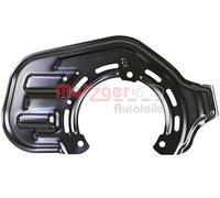 METZGER Placa de Anclaje Antisalpicaduras Disco de Freno Frontal Derecho para