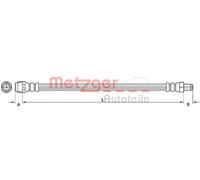 METZGER Tubo Flexible de Frenos Apto para Mercedes-Benz Clase R