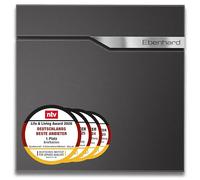 Metzler buzón Moderno Ebenhard en DB 703 Gris micáceo - buzón de Pared con Compartimento para periódicos - buzón con Placa de Nombre de Acero Inoxidable V2A - tamaño: 37 × 37 × 10,5 cm