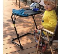 MEUBLE Cosy Escritorio Infantil, Sin Montaje, Mesa de Estudio Ajustable en Altura e Inclinación, Diseño Ahorrador de Espacio, Estación de Trabajo Portátil Ligera para Niños, Negro