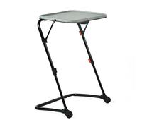 MEUBLE COSY Escritorio Plegable Mesa Auxiliar con Altura Ajustable Sin Montaje para Ordenador Sofá Ahorro de Espacio Bandeja Cama Mesita Soportes de Regazo en Forma de Z, Gris