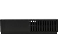 Meubles & Design Mueble de TV 2 puertas correderas de madera L180cm - Negro