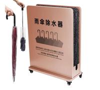 MEUBLLY Secador de Paraguas ecológico, con Soporte para, 4 Ruedas Freno y Almohadillas absorbentes extraíbles. Evita Suelos mojados en centros comerciales vestíbulos hoteles