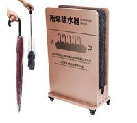 MEUBLLY Secador de Paraguas ecológico, con Soporte para, 4 Ruedas Freno y Almohadillas absorbentes extraíbles. Evita Suelos mojados en centros comerciales vestíbulos hoteles