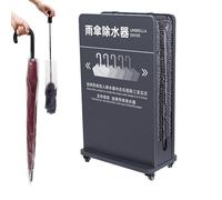 MEUBLLY Secador de Paraguas ecológico, con Soporte para, 4 Ruedas Freno y Almohadillas absorbentes extraíbles. Evita Suelos mojados en centros comerciales vestíbulos hoteles