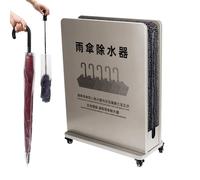 MEUBLLY Secador de Paraguas ecológico, con Soporte para, 4 Ruedas Freno y Almohadillas absorbentes extraíbles. Evita Suelos mojados en centros comerciales vestíbulos hoteles