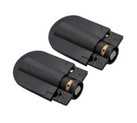 MEUIXT 2 piezas de bisagras for tocador, soporte de bisagra con amortiguador hidráulico, bisagras ocultas de cierre suave, herrajes for muebles(Black)