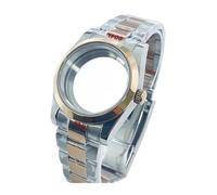 MEUIXT 36 mm 40 mm Plata Oro rosa NH34 NH35 NH36 NH38 NH39 NH70 NH72 ETA2824 PT5000 Caja de reloj pulida Cristal de zafiro resistente al agua(Glass Back A2,40mm NH34 NH35 NH36)