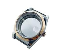 MEUIXT 36 mm 40 mm Plata Oro rosa NH34 NH35 NH36 NH38 NH39 NH70 NH72 ETA2824 PT5000 Caja de reloj pulida Cristal de zafiro resistente al agua(Glass Back B1,36mm ETA2824 PT5000)