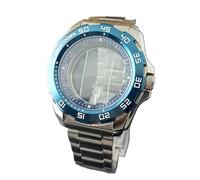 MEUIXT Caja de acero for relojes de hombre de 44 mm, piezas de reloj compatibles con movimiento NH34, NH35 y NH36, accesorios de reloj, caja de reloj de cristal de zafiro(Color 5)