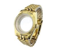 MEUIXT Caja de metal for hombre de 36 mm/41 mm compatible con movimiento NH34/35/36, caja de reloj de zafiro resistente al agua, piezas de reloj(17,Case diameter 36mm)