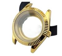 MEUIXT Caja de metal for hombre de 36 mm/41 mm compatible con movimiento NH34/35/36, caja de reloj de zafiro resistente al agua, piezas de reloj(5,Case diameter 41mm)