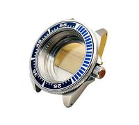MEUIXT Caja de reloj King Samurai de 44 mm NH35 compatible con NH35 NH36 4R Movimiento automático Cristal de zafiro Tapa trasera transparente Caja de reloj(1)