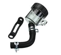 MEUIXT Depósito universal de líquido de frenos for motocicleta, depósito de aceite for cilindro maestro trasero con soporte for tubo