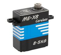MEUS Racing V2 - Micro servo RC sin núcleo de 8,5 kg con alto par para SCX24 TRX4M SCX10 TRX4 1/24 1/18 1/10 1/8 RC Crawler Car, cableado trasero (ME-X8)