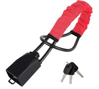 MEUZBFAQL Antirrobo Coche Bloqueo Volante para DS DS3 DS4 DS5 DS5LS DS6 DS7 DS9 Dispositivo antirrobo Alta Visibilidad Bloqueo Volante Barra Bloqueo antirrobo,B Red