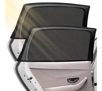 MEUZBFAQL Parasol Coche Lateral Magnetico, para Ford C-MAX Farris Ecosport Fiesta MK6 MK7 Mondeo MK3 MK4 MK5 Proteccion Rayos UV Bloqueo Solar Calor Privacidad Ventana Plegable Viaje Niño