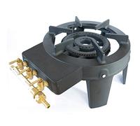 Meva - Calentador de gas fundido TRIGLAV 9.8 KW 4 pies 3 grifos potente y estable, color negro