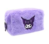 Mevsim Store Estuche para niñas - Estuche de felpa rosa - Estuche y estuche para niños escuela y viaje - Neceser de maquillaje y estuche de almacenamiento - Regalo dulce para niñas, Kuromi, pack de 1