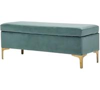 MEVZHH Almacenamiento Taberno Otomano Luz Lujo Pie Sofá Banco Cama Rectangular Extremo Zapato Banco Tienda de Ropa Almacenamiento Nórdico/Azul/80 * 43 * 45 cm