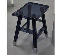 MEVZHH Bajo Transparentequeño Taburete Creativo Dormitorio Multiuso Zapato Del Hogar Cambiando Taburete Sentado/Azul de la Puesta Del Sol