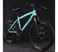 MEVZHH Bicicleta de Montaña de Cola Dura 26 Pulgadas Adultos Mujeres, 21/24/27 Velocidad Niñas Bicicleta de Montaña con Frenos de Disco Mecánicos, Todas Las Bicicletas de Sendero de Terreno, Mde Acero