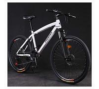 MEVZHH Bicicleta de Montaña de Cola Dura 26 Pulgadas Adultos Mujeres, 21/24/27 Velocidad Niñas Bicicleta de Montaña con Frenos de Disco Mecánicos, Todas Las Bicicletas de Sendero de Terreno, Mde Acero