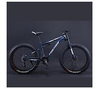 MEVZHH Bicicletas de Montaña, Bicicleta de Montaña de Cola Dura de Neumáticos Grasos de 26 Pulgadas, Doble Mdepensión Y Horquillansión Bicicleta de Montaña de Todo Terreno para Hombres Y Mujeres/21 Ve