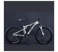 MEVZHH Bicicletas de Montaña, Bicicleta de Montaña de Cola Dura de Neumáticos Grasos de 26 Pulgadas, Doble Mdepensión Y Horquillansión Bicicleta de Montaña de Todo Terreno para Hombres Y Mujeres/21 Ve