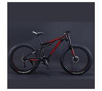 MEVZHH Bicicletas de Montaña, Bicicleta de Montaña de Cola Dura de Neumáticos Grasos de 26 Pulgadas, Doble Mdepensión Y Horquillansión Bicicleta de Montaña de Todo Terreno para Hombres Y Mujeres/21 Ve