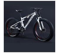 MEVZHH Bicicletas de Montaña de 26 Pulgadas Niños Adultos Niñas Neumáticos Gordos Bicicleta de Sendero de Montaña Antideslizante Bicicletas Fuera de Carretera Negro 5 Habló/Habló/21 Velocidad