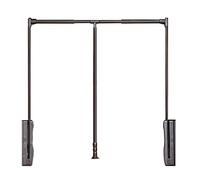 MEVZHH Brown Drop-Down Guardarropa Colgante, Colgante Ajustable Suave Reset, Estante de Secado Del Dormitorio, Ahorrar Espacio en el Armario, Carga 30Kg / 830-1150Mm,830/830
