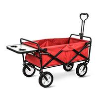 MEVZHH Camiones de Mano Móviles Plegables Y Portátiles, Al Aire Libre de Cuatro Ruedas, Picnic, Supermercado,Sca, Compras de Comestibles, Compras de Campicarrito, Carrito con Mesa, Cola Plegable Mesa