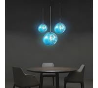 MEVZHH Candelabras, Lámpara Colgante de Lava Moderna Lámpara Colgante de Estilo Clásico Lámpara Colgante de Altura Ajustable Lámpara Colgante de Fresco con E27 para Comedor Sala de Estar Pasillo Escal