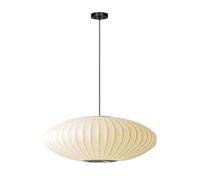 MEVZHH Candelabras, Lámpara Moderna de Mediados Del Siglo 11.8In Ufo Colgante Luminaria Elegante Tela Tambor Sombra Lámpara Colgante para Salón Comedor Dormitorio Cocina Isla Vestíbulo - 40Cm (50Cm)