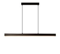 MEVZHH Candelabras, Led Lámpara Colgante Mesa de Comedor Luces Sala de Estar Luz Lámpara Moderna Control Remoto Regulable Iluminación Del Dormitorio Metal Altura Ajustable/Negro/Ø120Cm/48W
