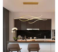 MEVZHH Candelabras,Nórdico Branch Sled Linear para Lavabo Lámpara de Techo Colgante para Comedor Lámpara de Decoración de Mesa Lámpara Colgante 30W / 60W para Lámpara de Porche,Oro/Bronce Presente