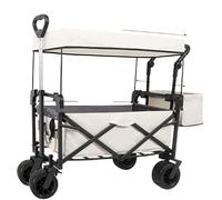 MEVZHH Carro de Carretilla de Campicarro de Vagón Carro de Jardín Plegable con Paño Extraíble de Ox600D con Ruedas Transporte Al Aire Libre