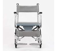 MEVZHH Carro Del Hospital,Estante de Suministros,Conducción de Silla de Ruedas Plegablera,Silla de Ruedas con Carro Viejo Sentado,Bañera Multifunción Portátil de Aleación de Aluminio para Discapacitad